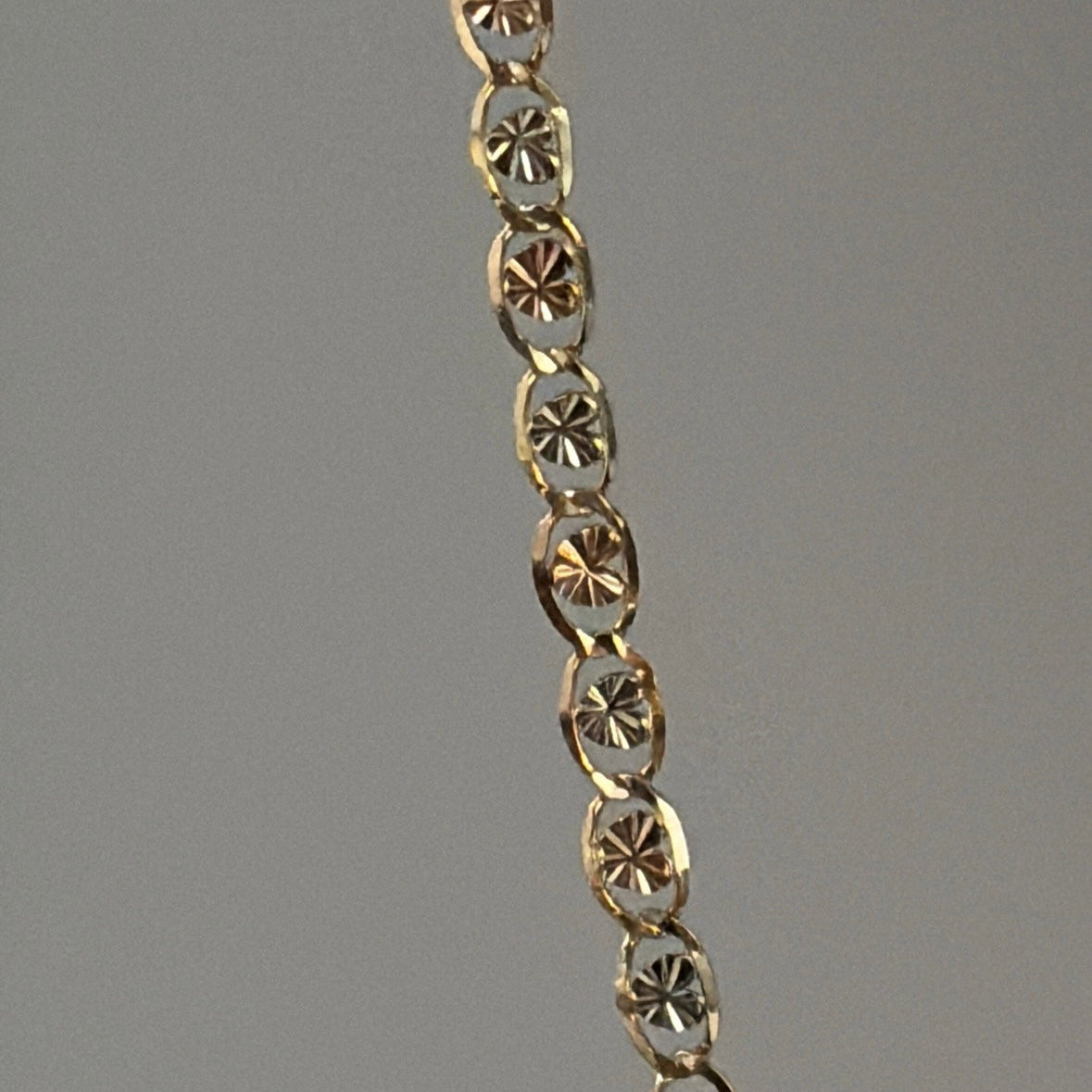 14k heart valentino chain