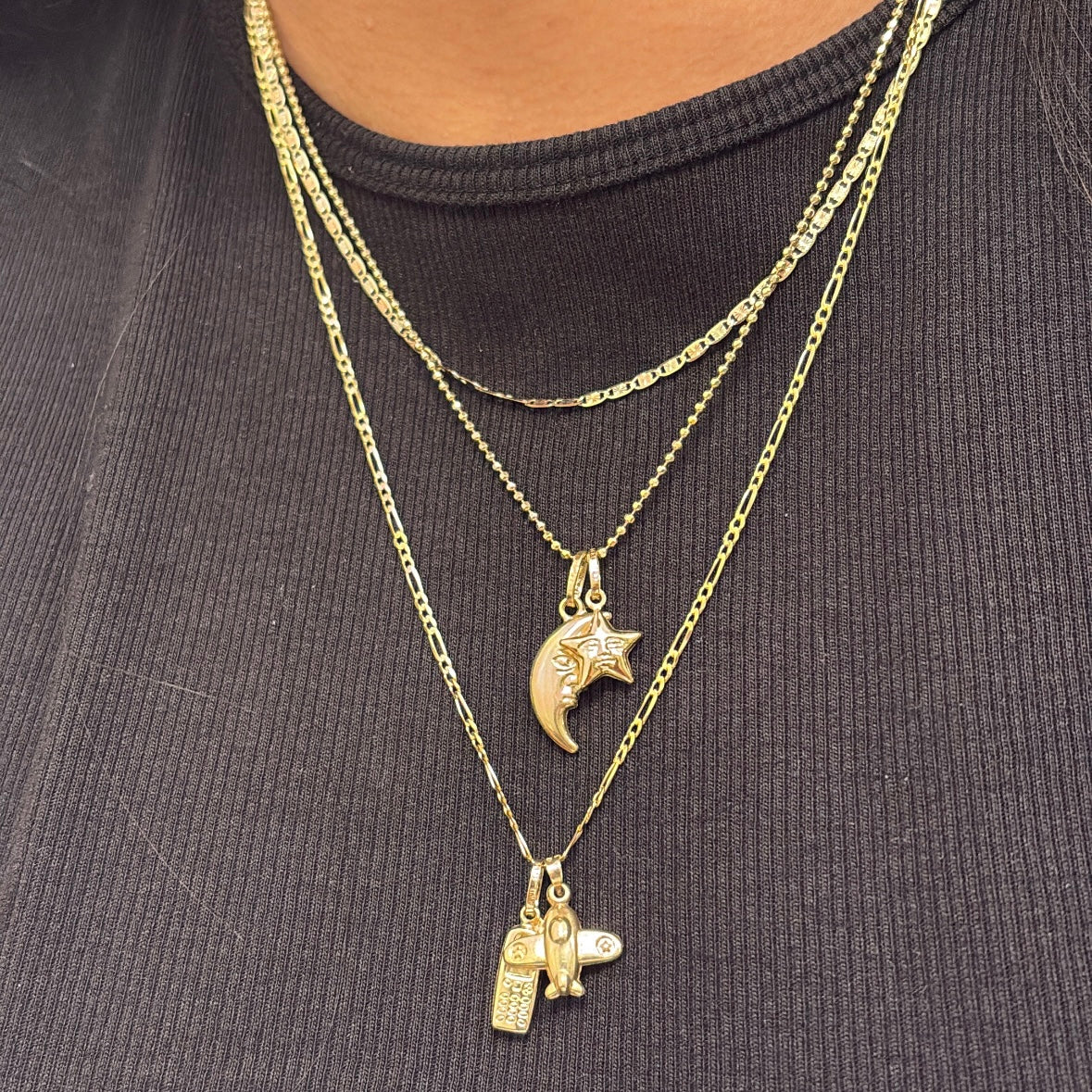 14k disco ball chain