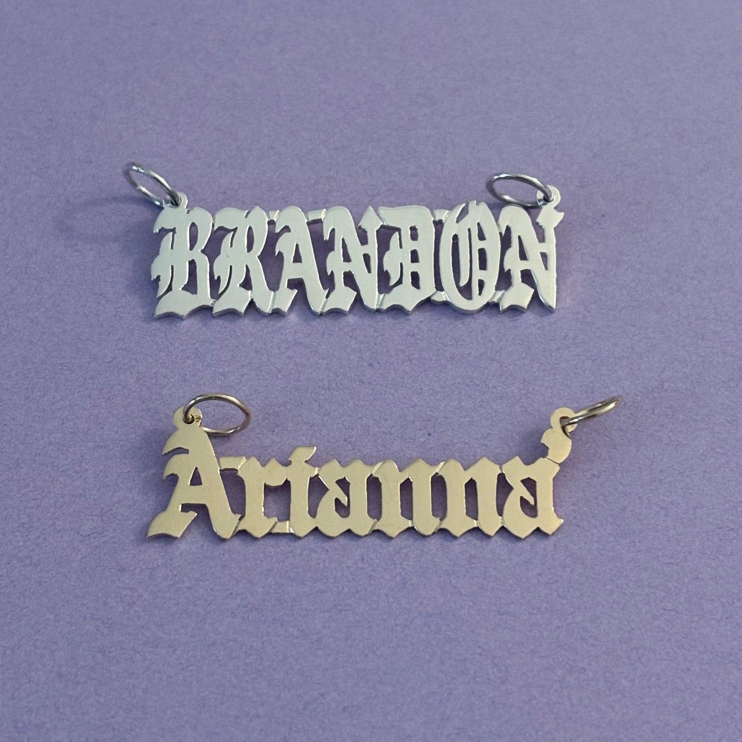 14K solid gold Custom Nameplate