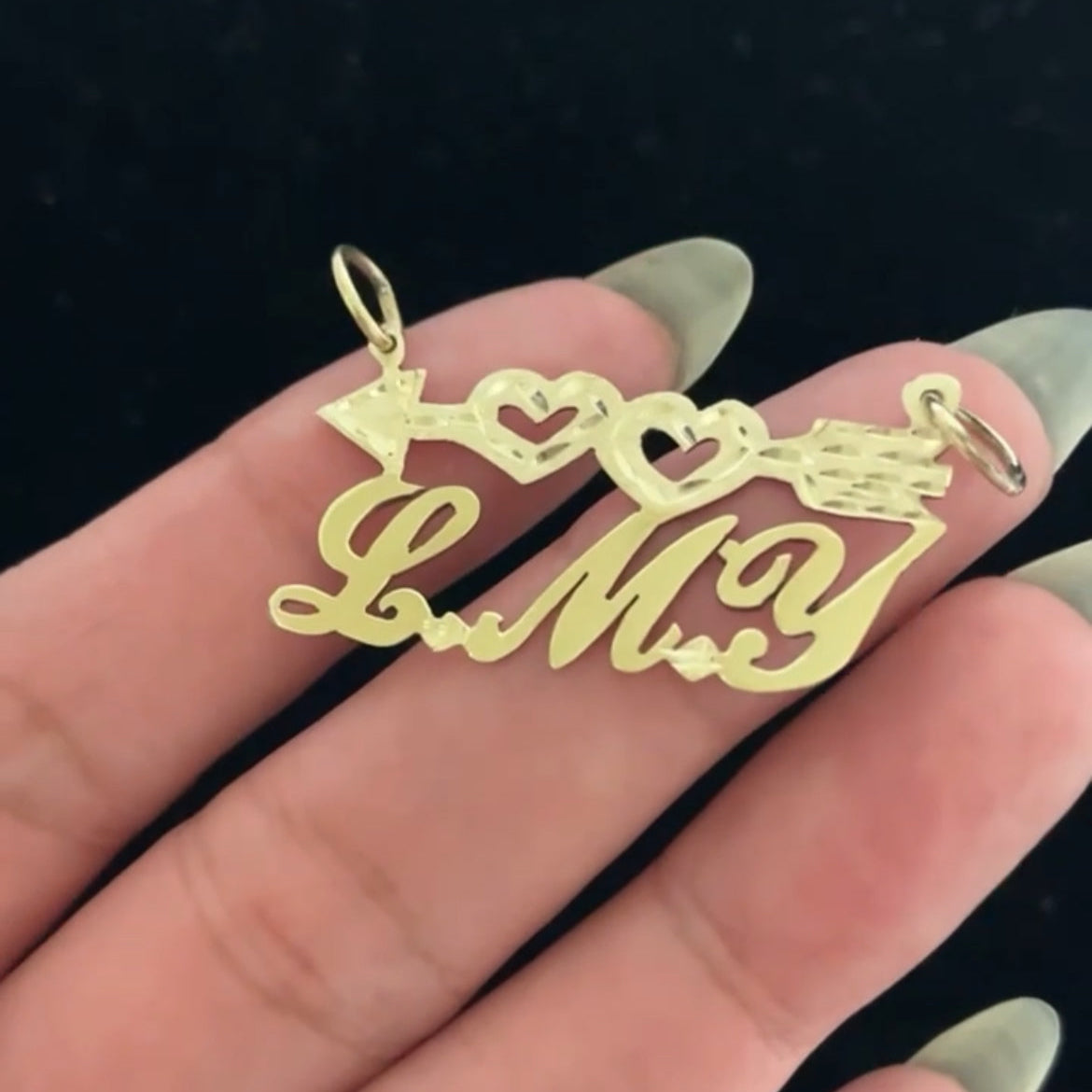 Custom Nameplate Necklace in 925 Sterling Silver – Handmade in Los Angeles