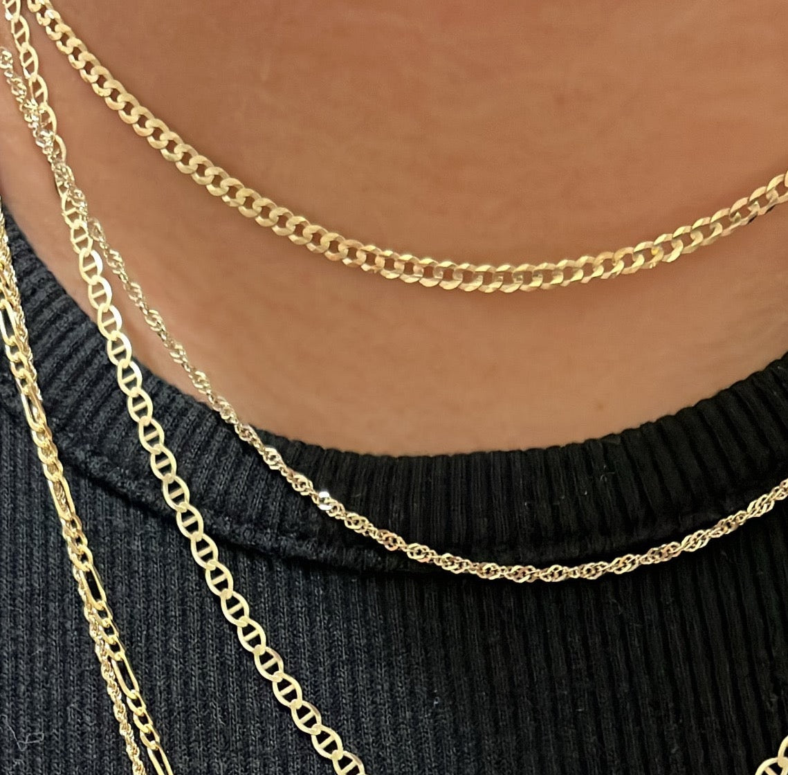 14k cuban chain