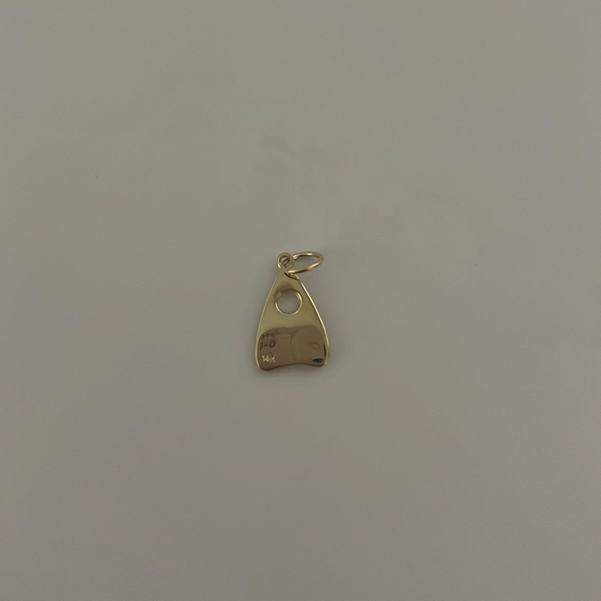 14k Planchette charm