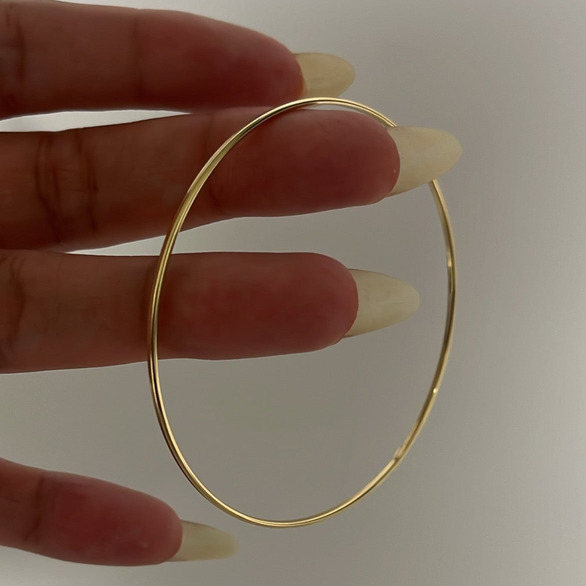 14k solid bangle bracelet