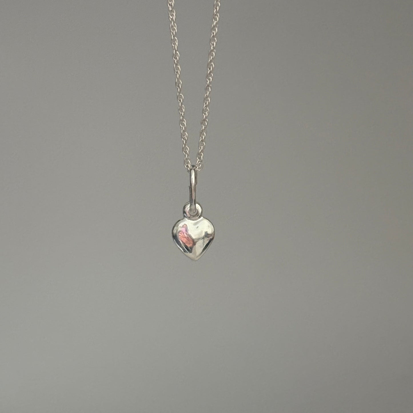 Tiny Heart Charm – Sterling Silver 925 Italy