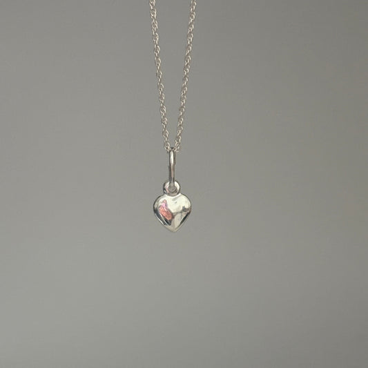 Tiny Heart Charm – Sterling Silver 925 Italy