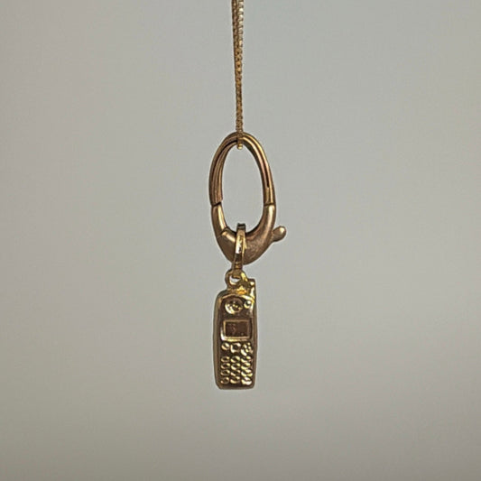 Vintage 18K Gold Clasp Charm Holder – Hallmarked 750