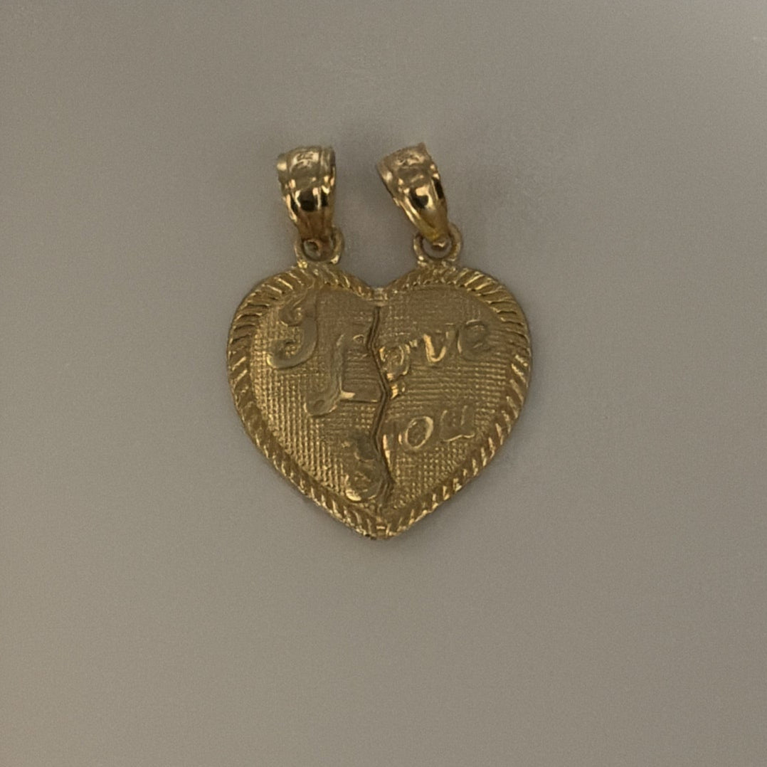 14k I love you break-apart charm