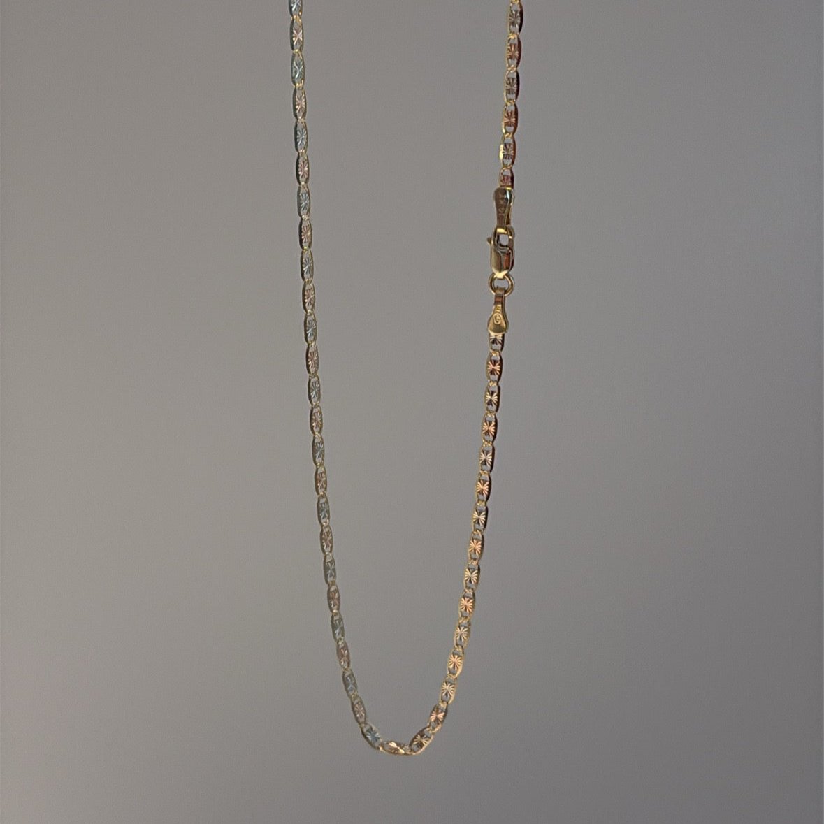 14k solid star Valentino chain