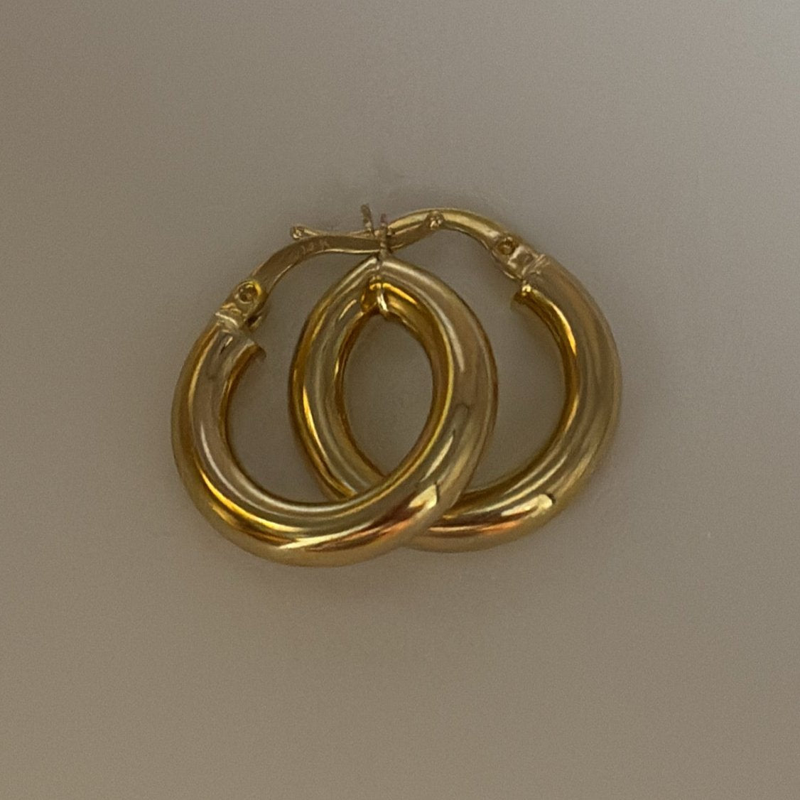 14k solid gold  hoops earrings