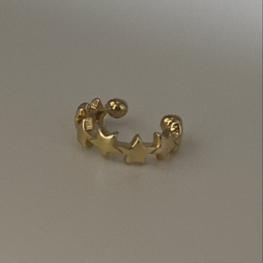 14k star ear cuff  (single)