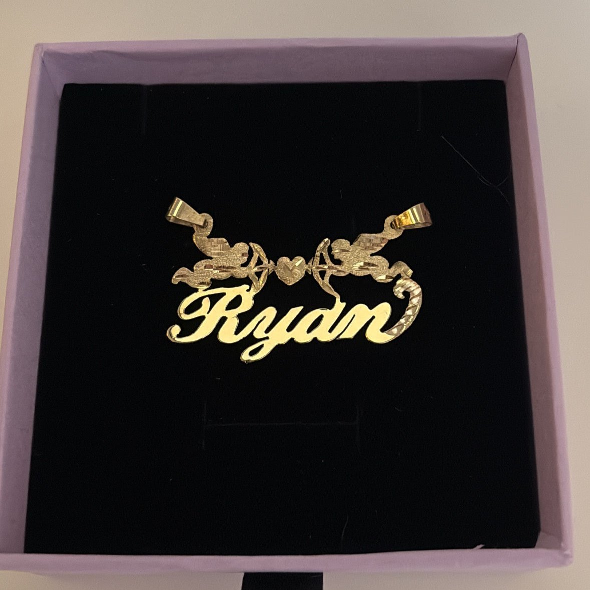 14K solid gold Custom Nameplates