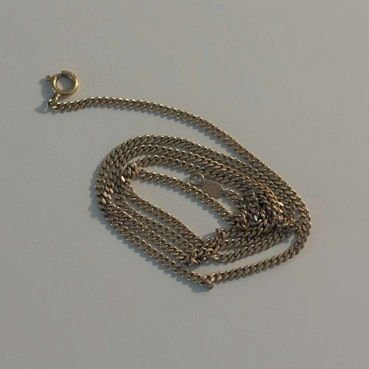 Vintage 14K Yellow Gold Baby Cuban Chain – 15.5”