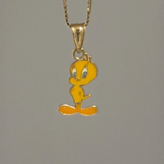 14k Tweety bird charm -Piolin