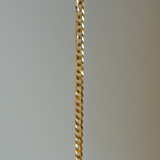 14K Concave Curb Cuban Bracelet