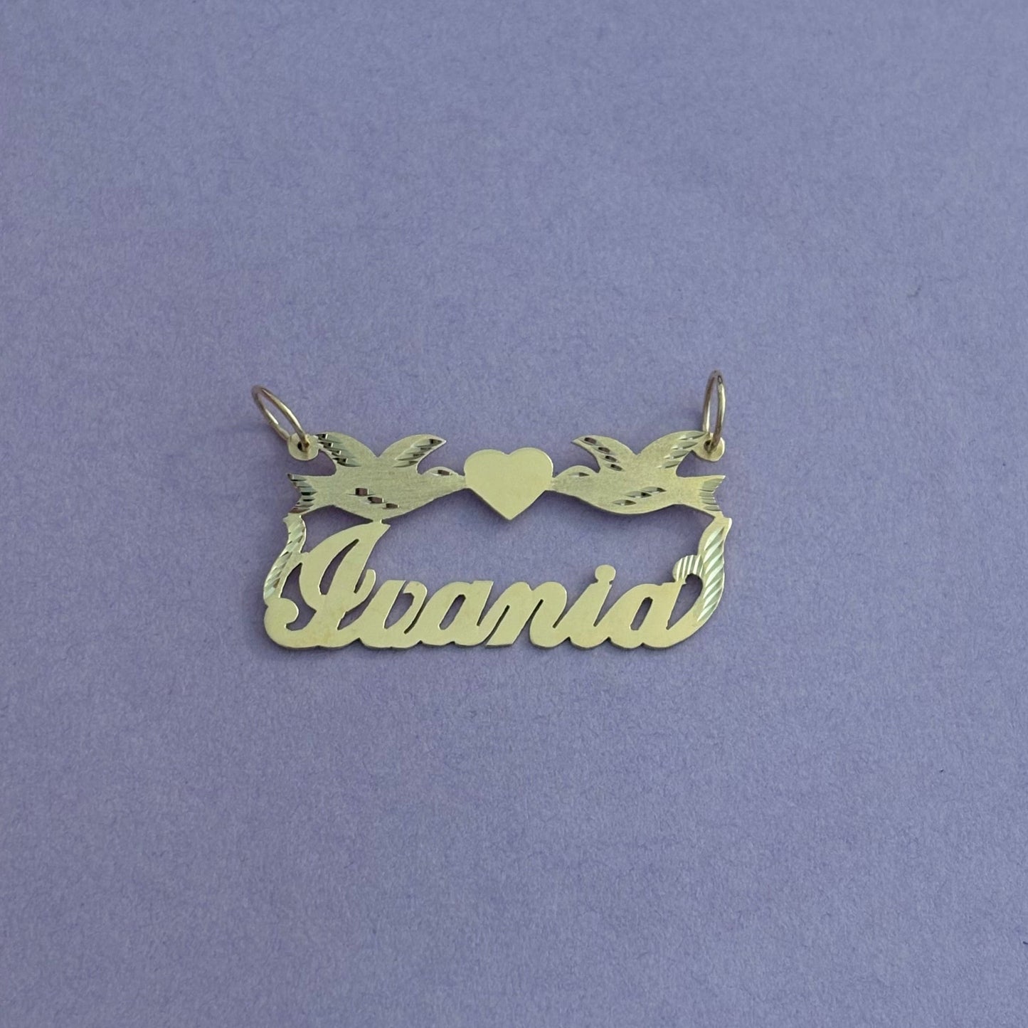 925 Sterling Silver Custom Nameplate Pendant – Personalized Name Design