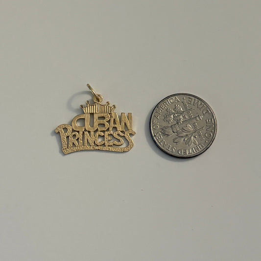 14K Yellow Gold “Cuban Princess” Charm
