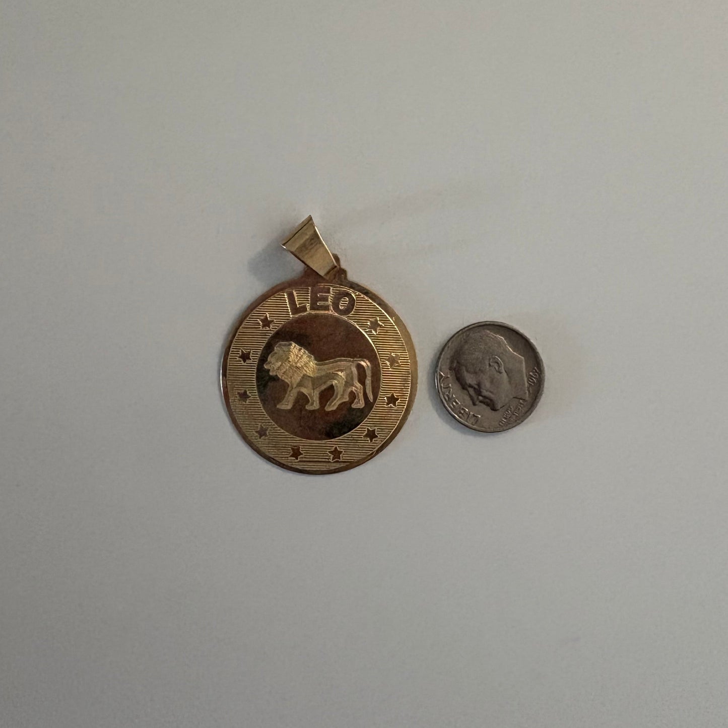 Vintage 14K Gold Leo Zodiac Charm