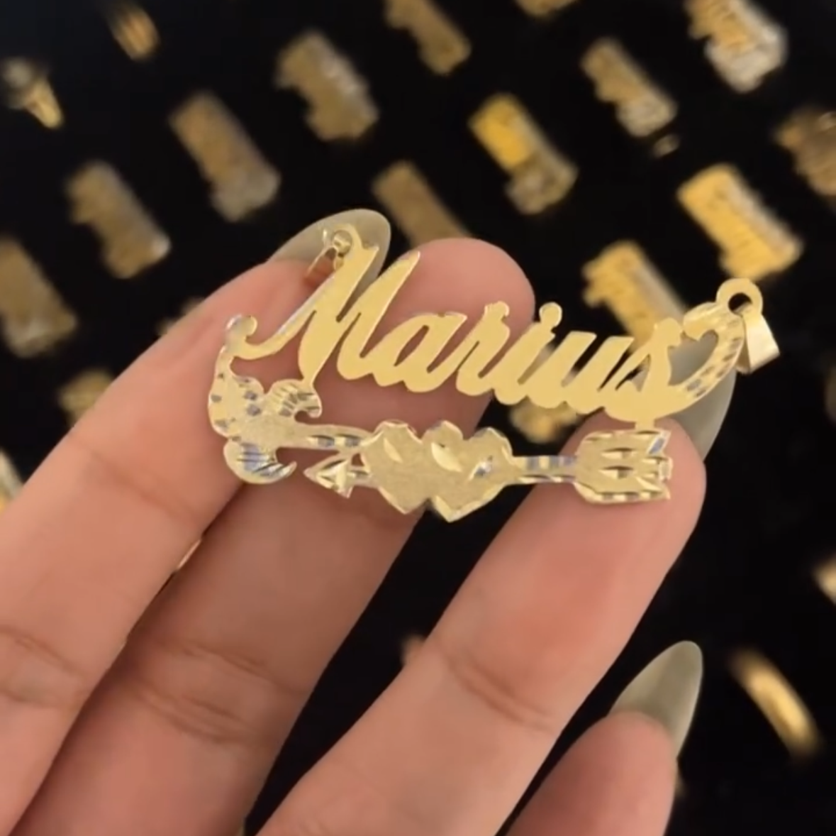 14K solid gold Custom Nameplates