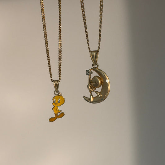14K Yellow Gold Tweety Bird Charm – Two Styles