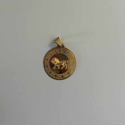 Vintage 14K Gold Leo Zodiac Charm