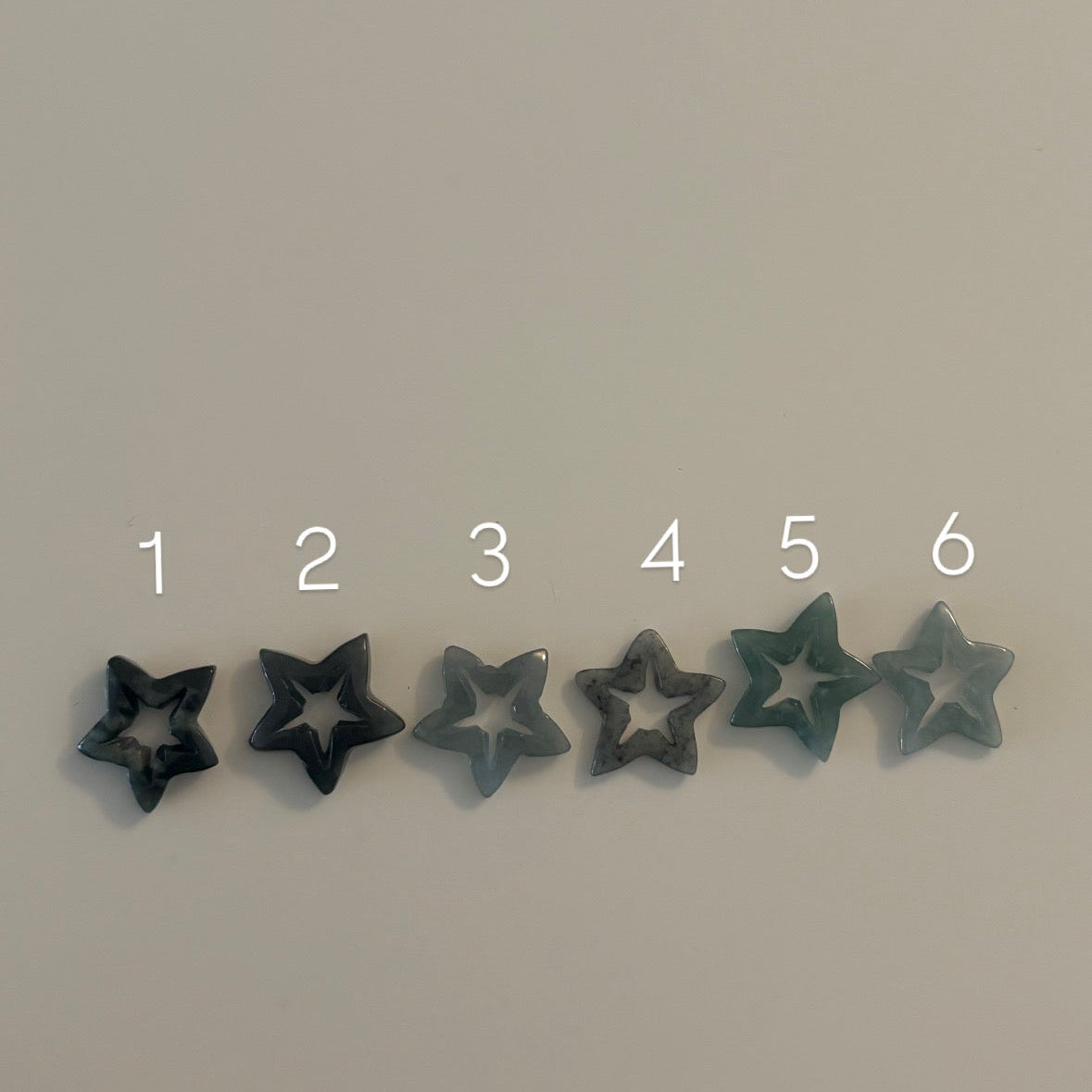 Jade Star Slider Charms