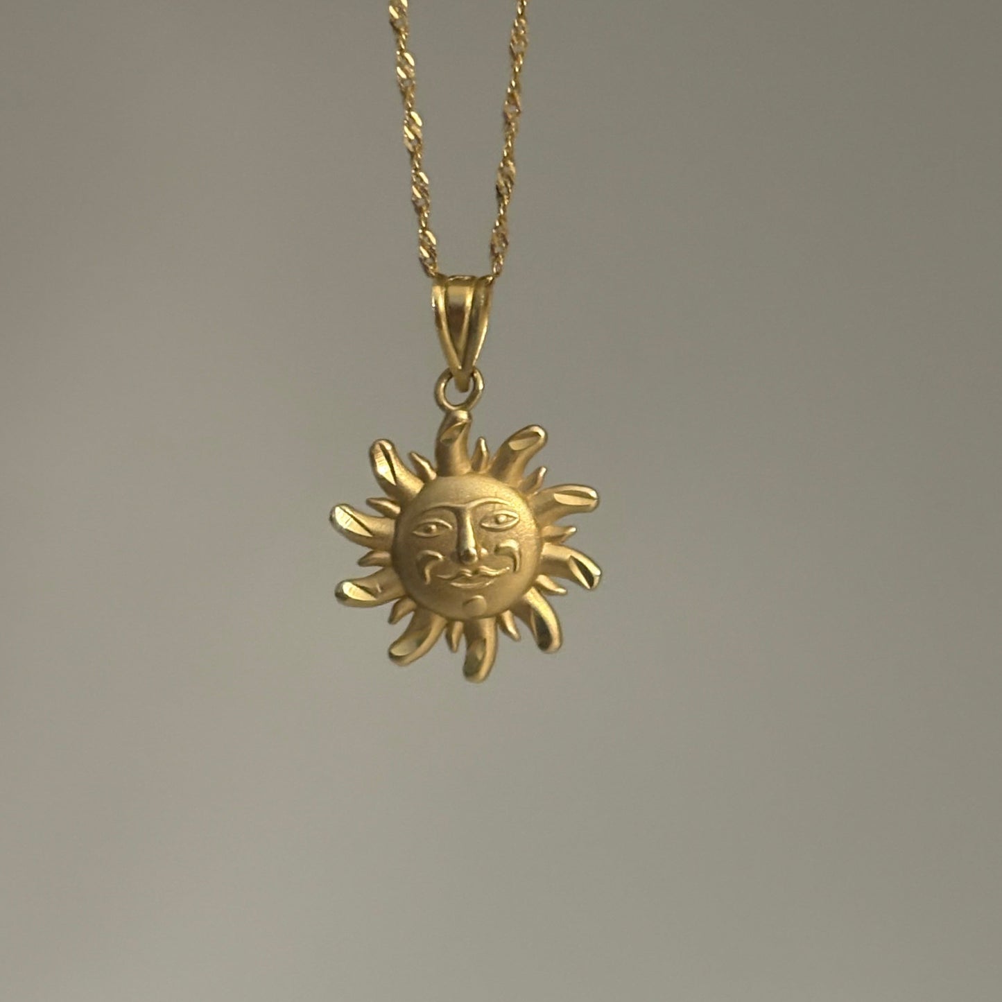 Vintage 14K Gold Sun Face Charm – Michael Anthony