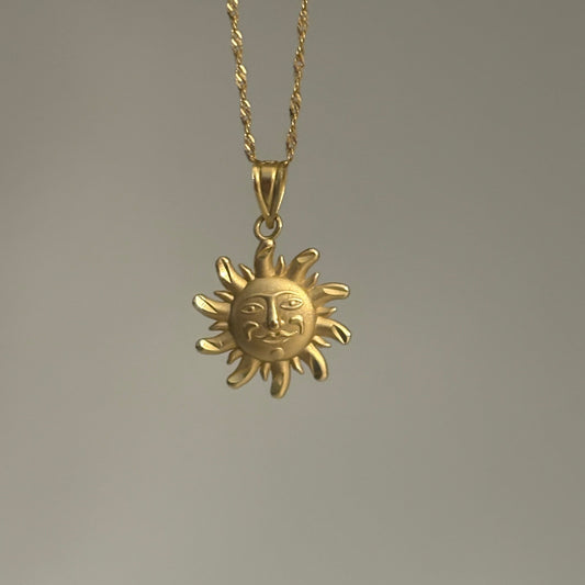 Vintage 14K Gold Sun Face Charm – Michael Anthony