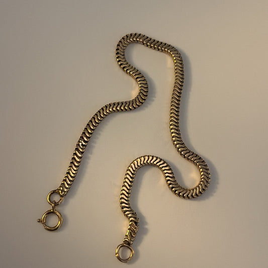 14k vintage snake bracelet