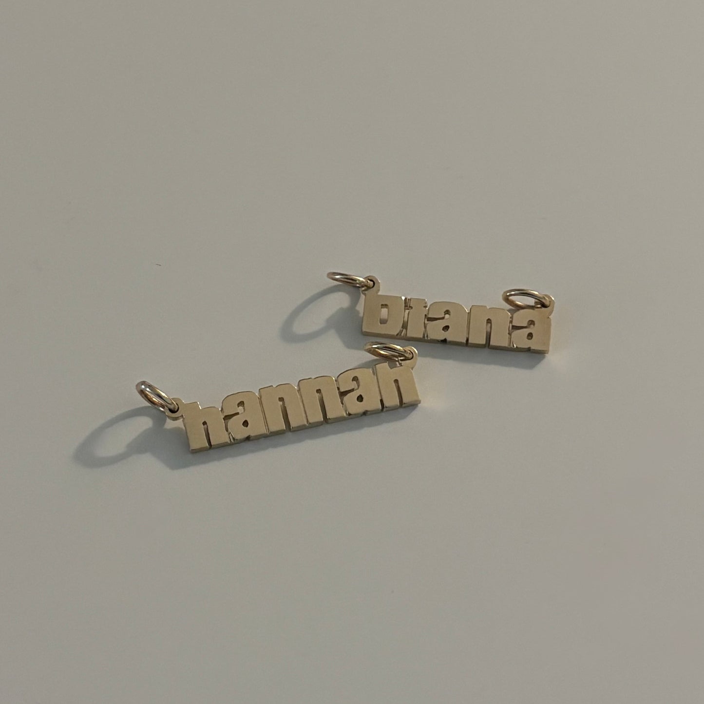 The Diana Nameplate | Signature 14K Gold Custom Nameplate