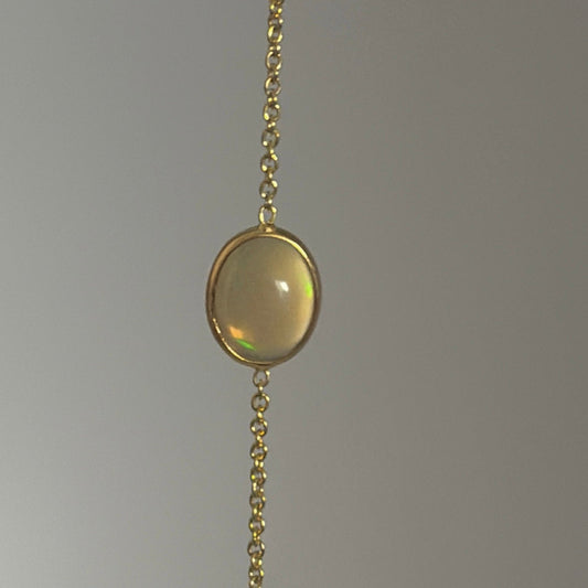 14K Gold Opal Bracelet