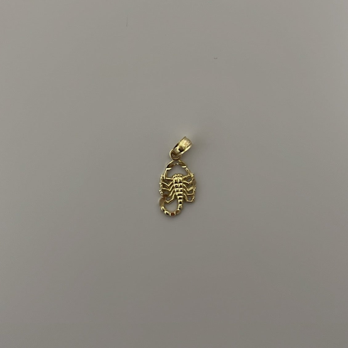 14K Solid gold mini Scorpio charm