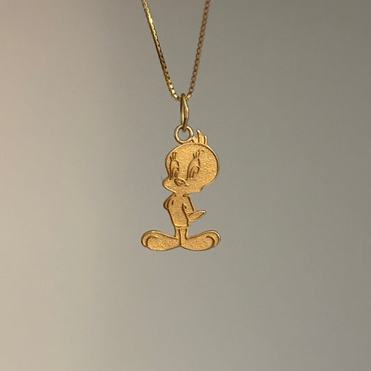 Vintage 14K Gold Tweety Bird Charms by Michael Anthony — 1996 WB Licensed, Rare Collectible
