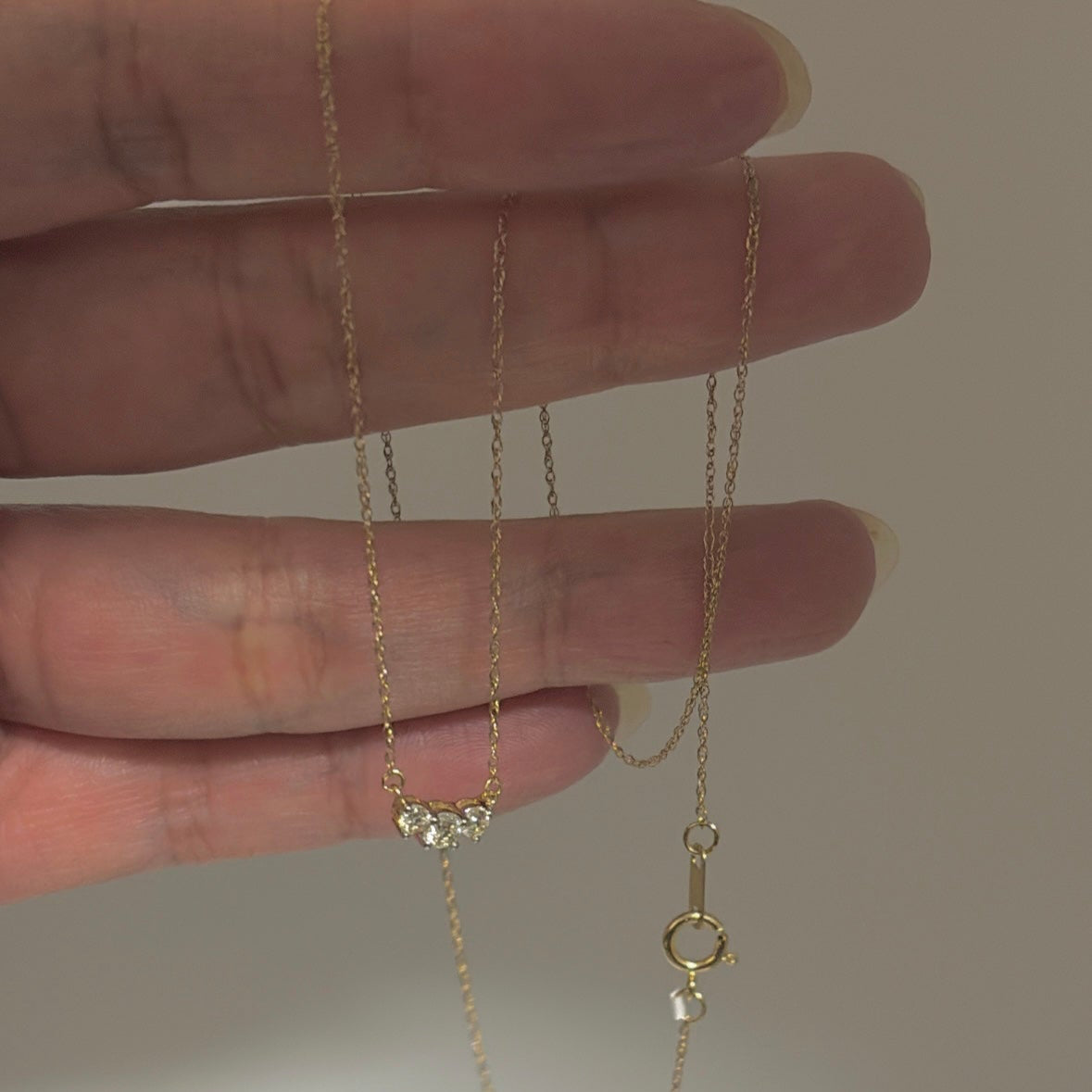 10K diamond necklace
