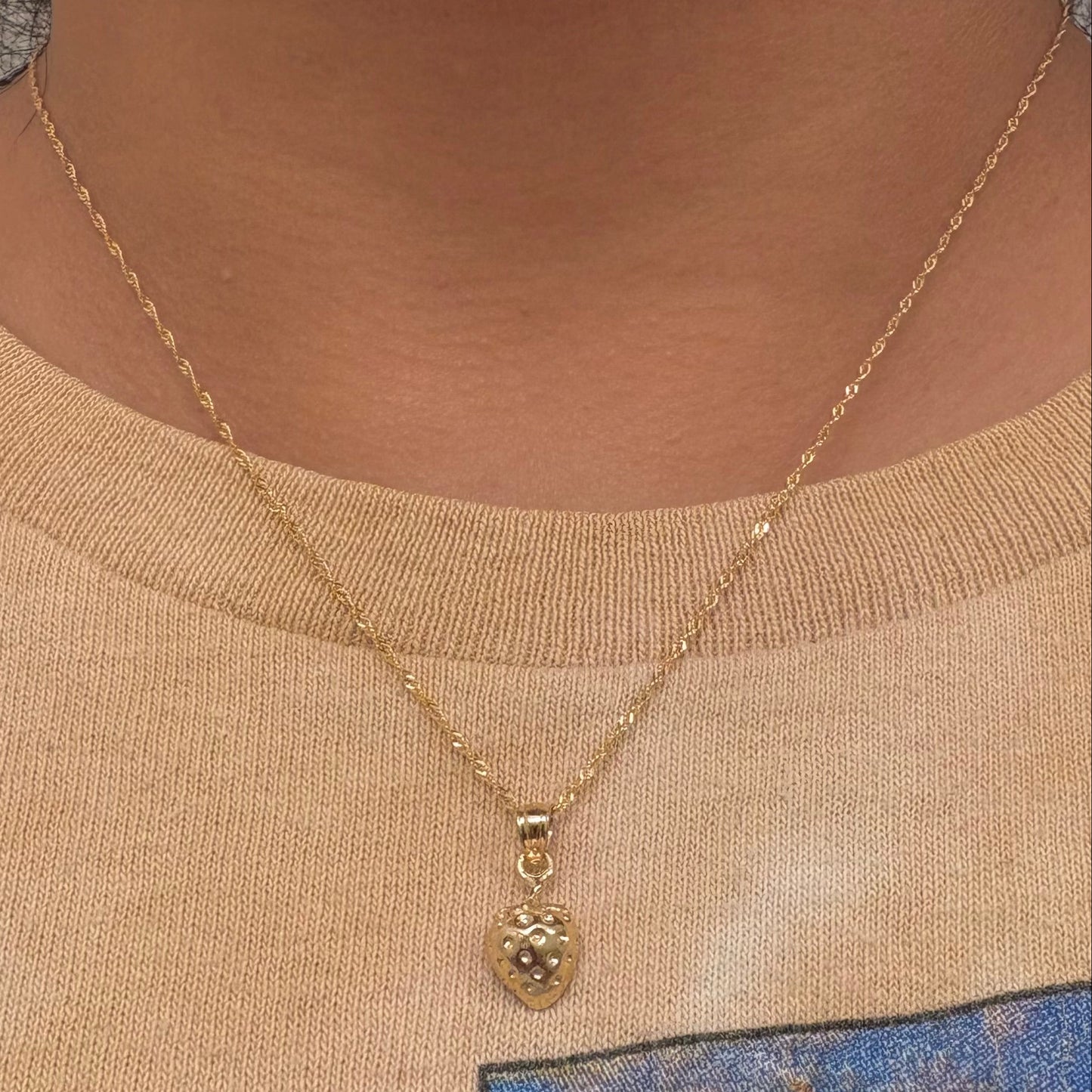 14K Yellow Gold Singapore Chain – 18”