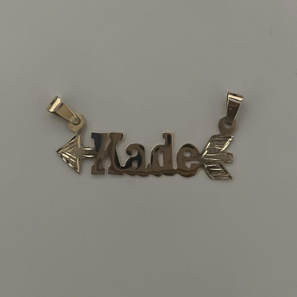 14K solid gold Custom Nameplates