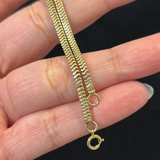 14k vintage snake bracelet