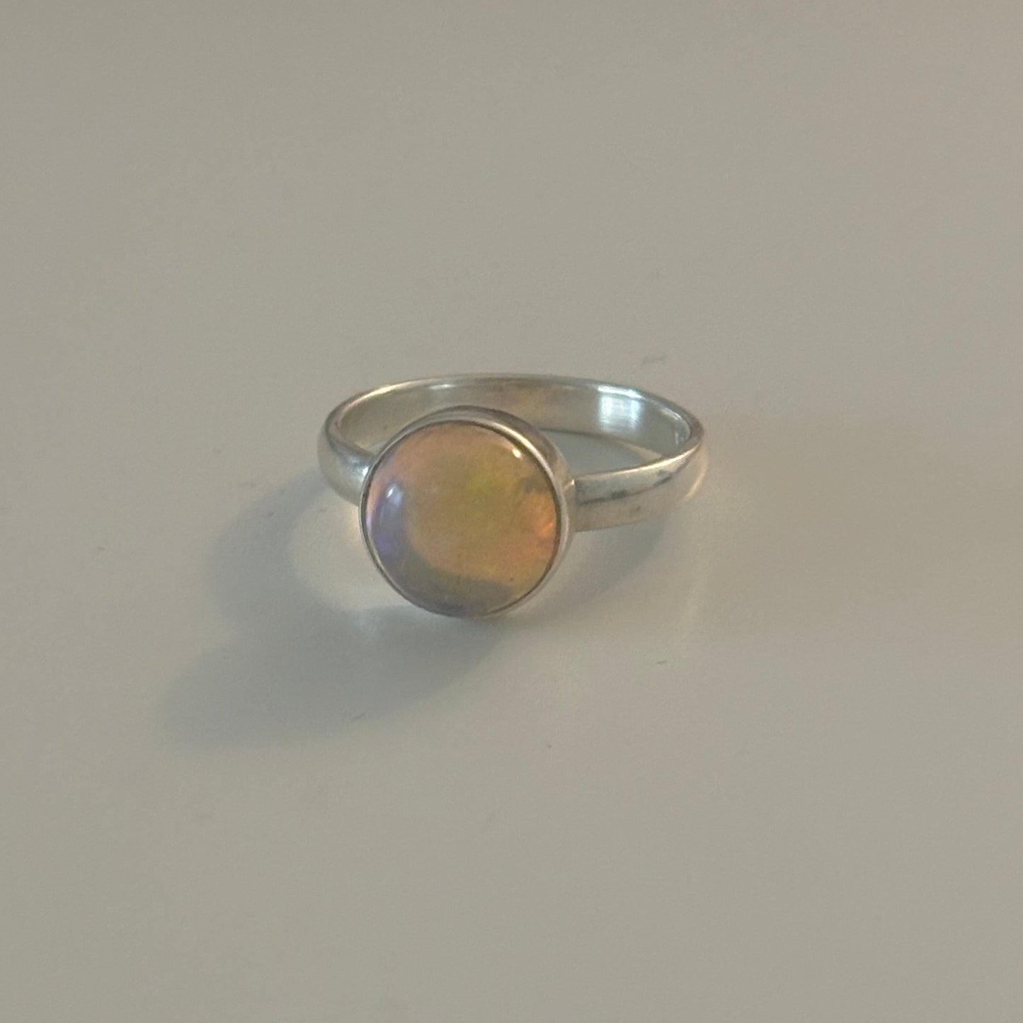 Natural Opal Ring in 925 Sterling Silver
