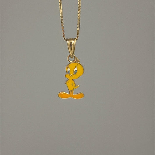 14k Tweety bird charm -Piolin