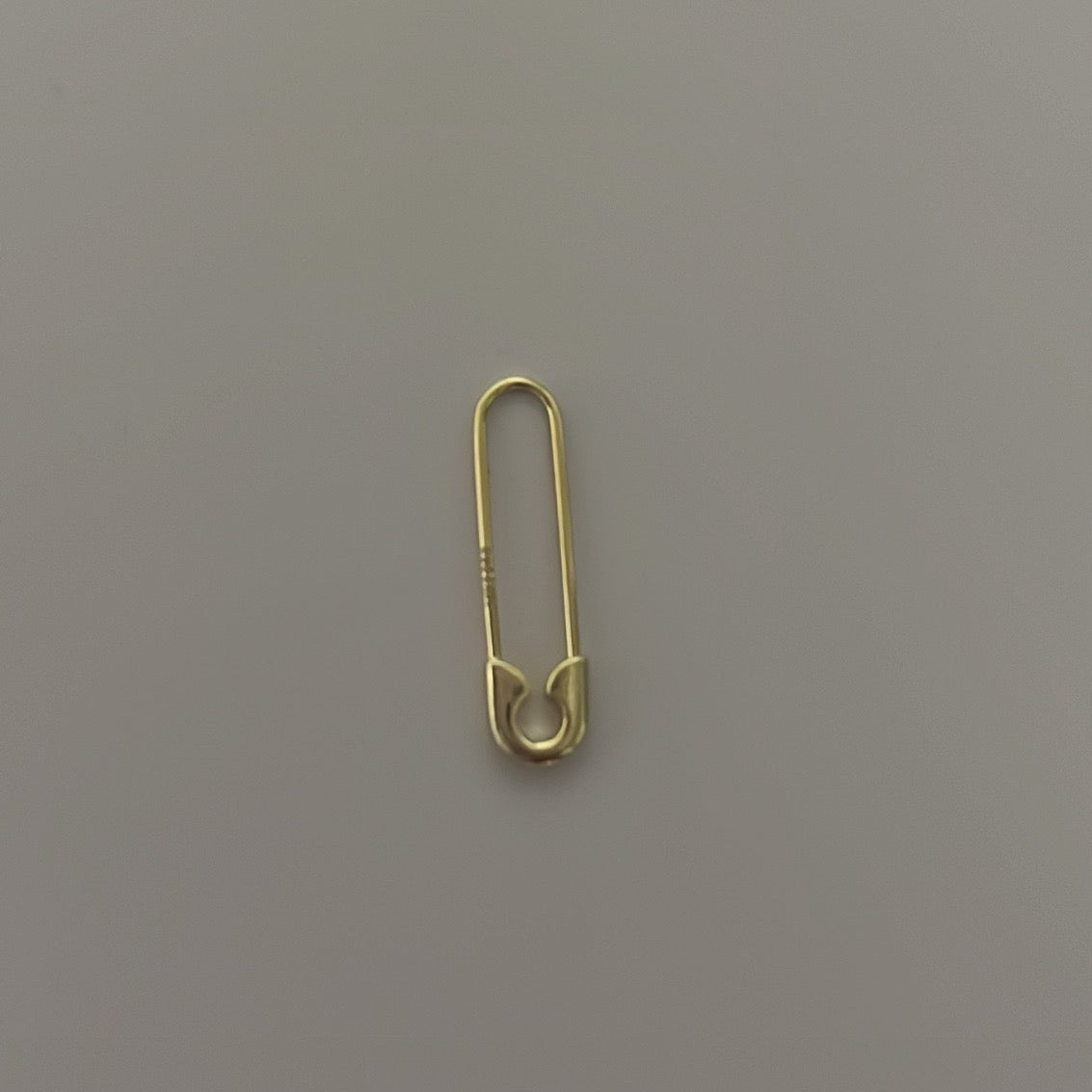 14k solid gold safety pin