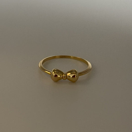 14k bow ring