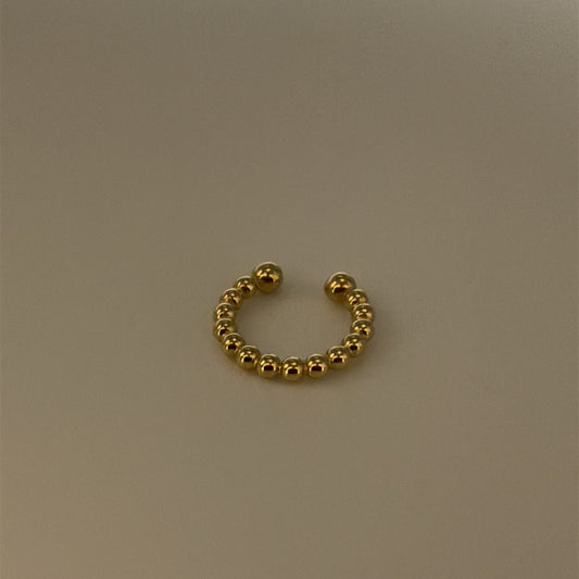 14k bead ear cuff  (single)