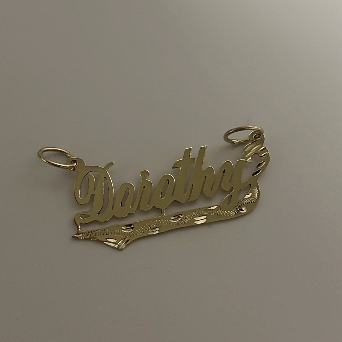 14K solid gold Custom Nameplates