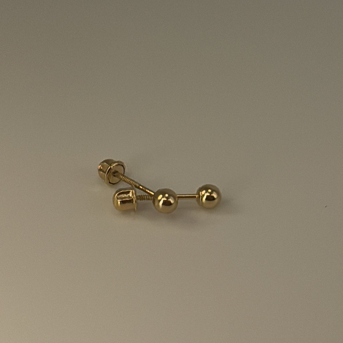 14k ball stud earrings