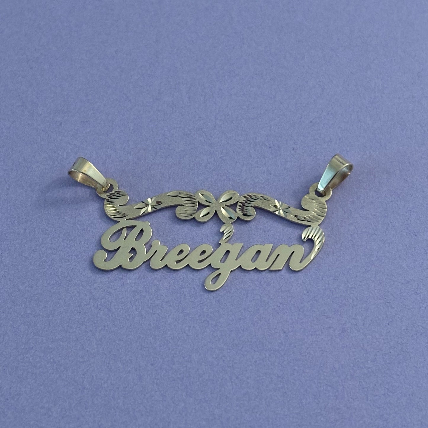 14K solid gold Custom Nameplate