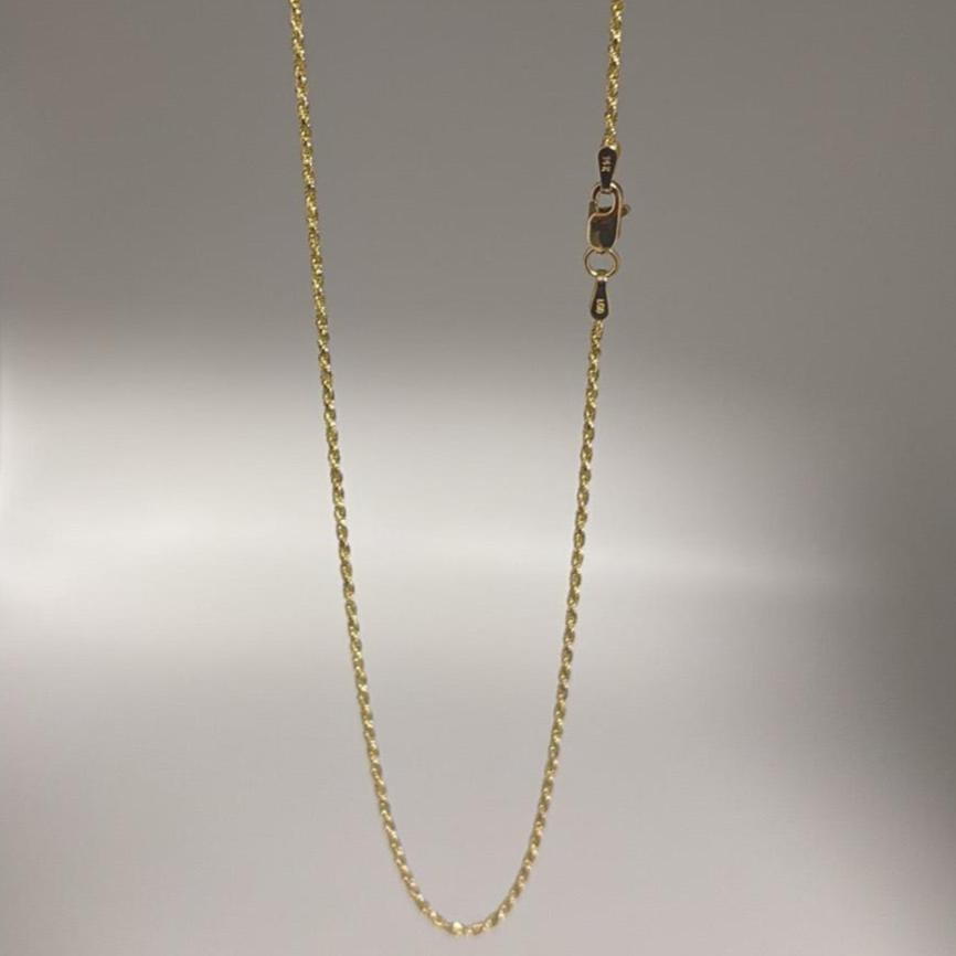 14k solid rope chain