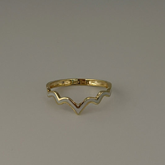 14k enamel ring