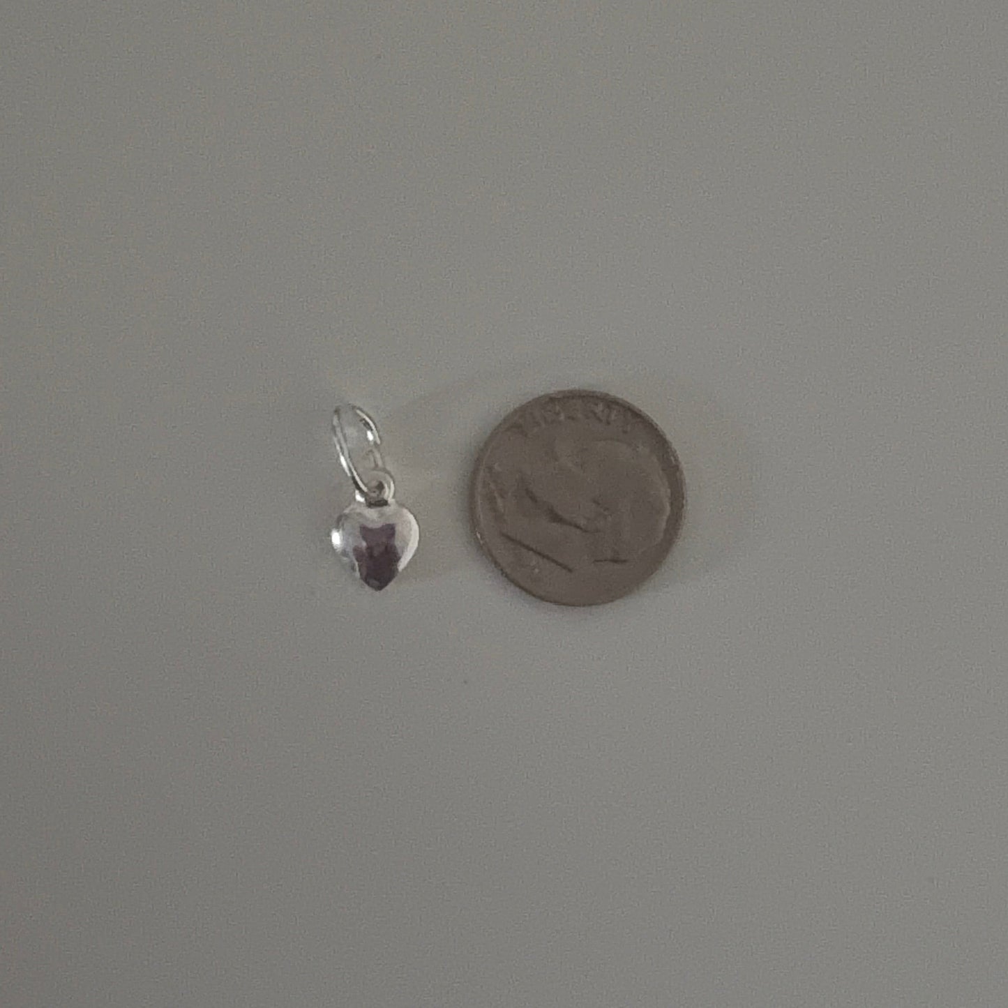 Tiny Heart Charm – Sterling Silver 925 Italy