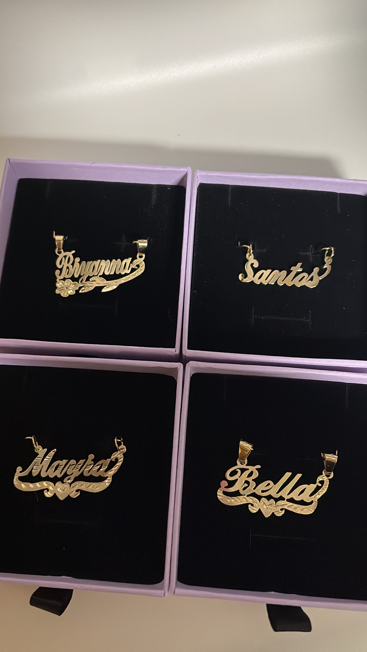 14K solid gold Custom Nameplates