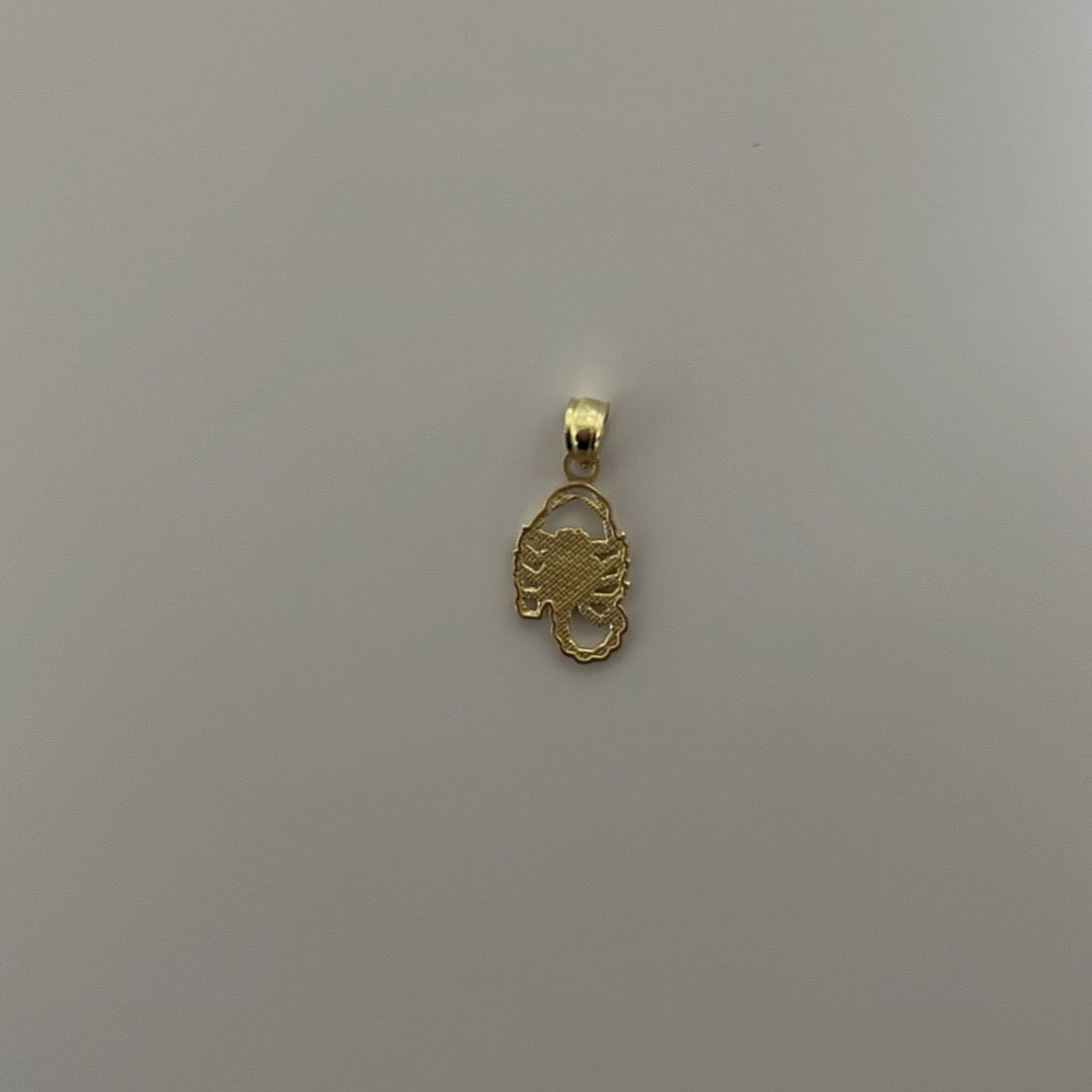 14K Solid gold mini Scorpio charm