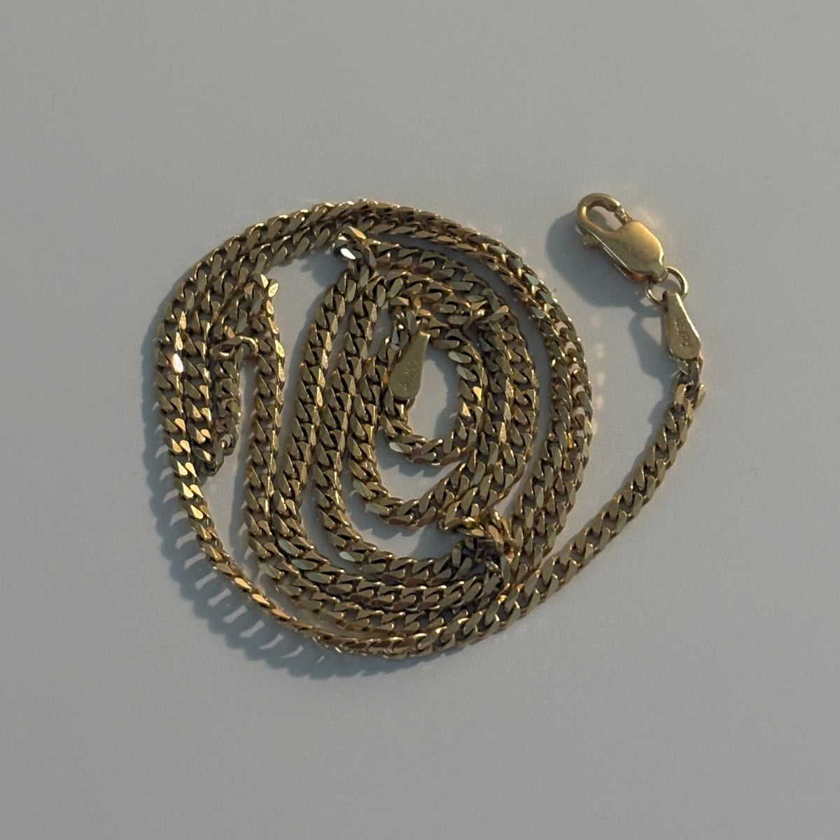 18K Yellow Gold Italian Cuban Link Chain – 18”